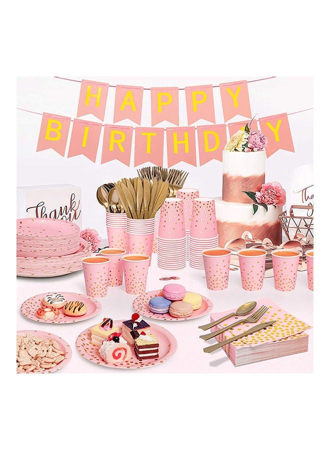 NIBEMINENT 200-Piece Disposable Tableware Set - Image 3