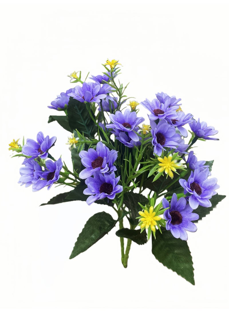 2-piece artificial daisy bouquet, heat-resistant, UV-resistant, maintenance-free, suitable for home decoration, Eid al-Fitr gifts, Eid al-Adha, weddings and hotels, etc. - Image 1