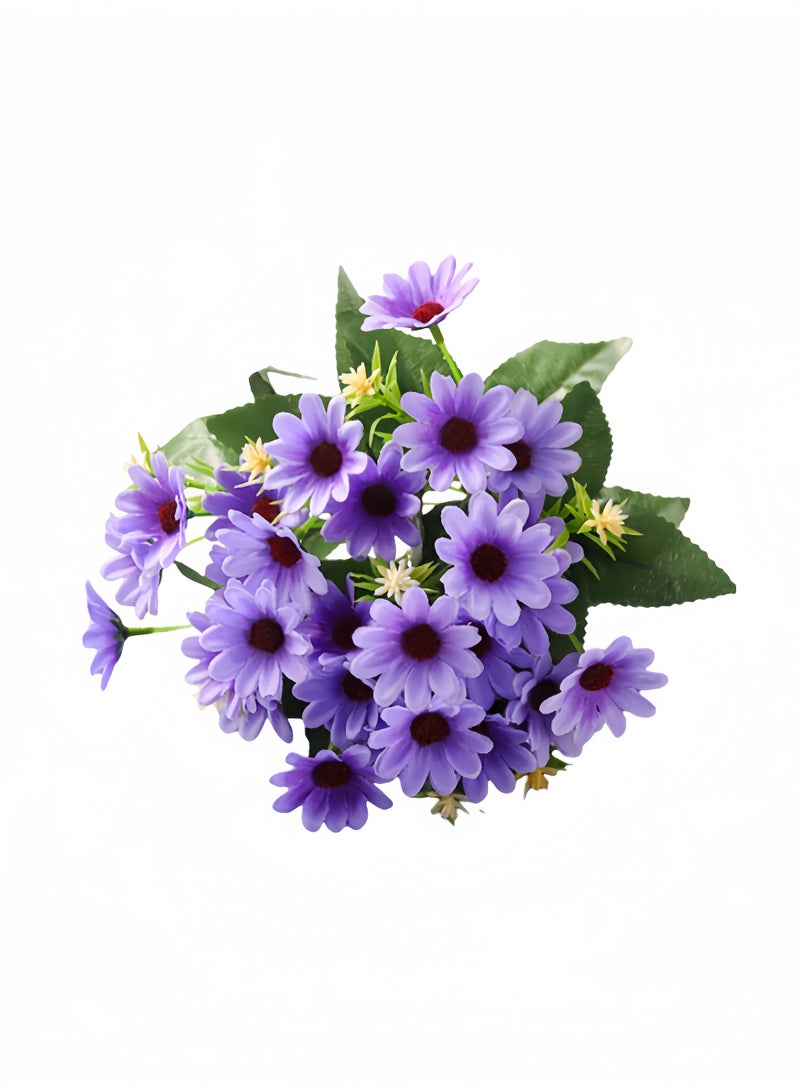 2-piece artificial daisy bouquet, heat-resistant, UV-resistant, maintenance-free, suitable for home decoration, Eid al-Fitr gifts, Eid al-Adha, weddings and hotels, etc. - Image 5