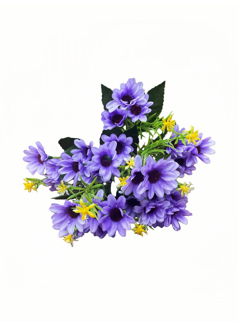 2-piece artificial daisy bouquet, heat-resistant, UV-resistant, maintenance-free, suitable for home decoration, Eid al-Fitr gifts, Eid al-Adha, weddings and hotels, etc. - Image 3