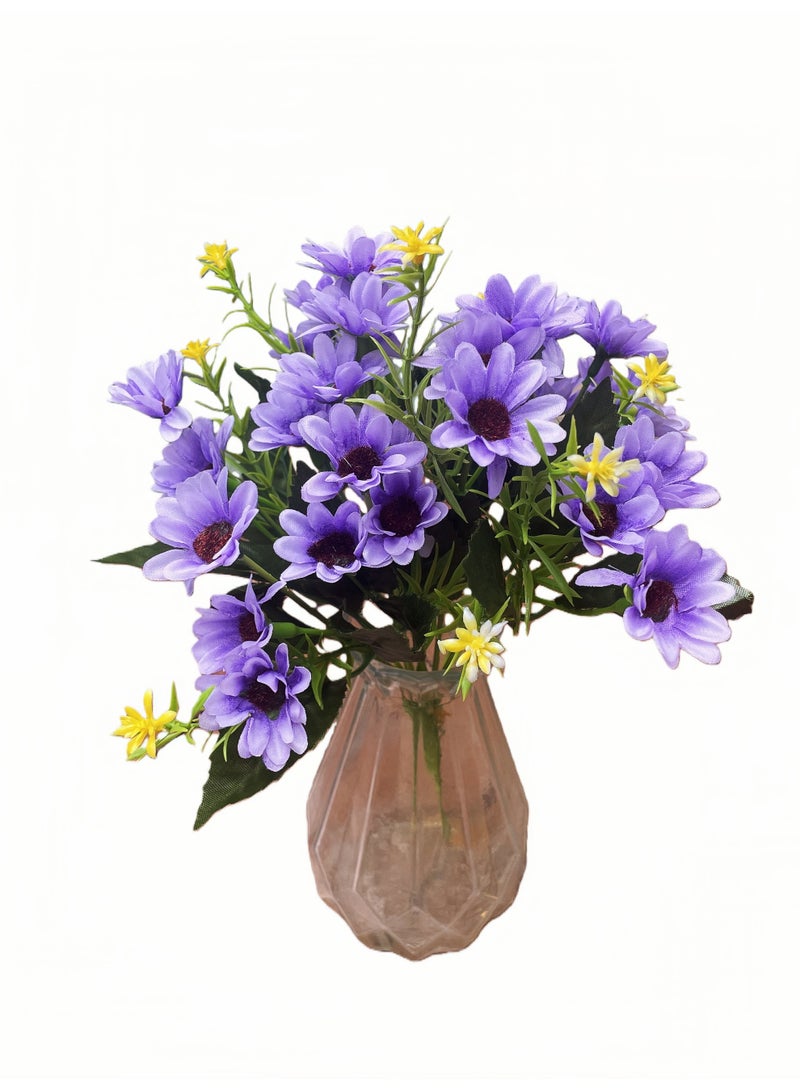 2-piece artificial daisy bouquet, heat-resistant, UV-resistant, maintenance-free, suitable for home decoration, Eid al-Fitr gifts, Eid al-Adha, weddings and hotels, etc. - Image 4