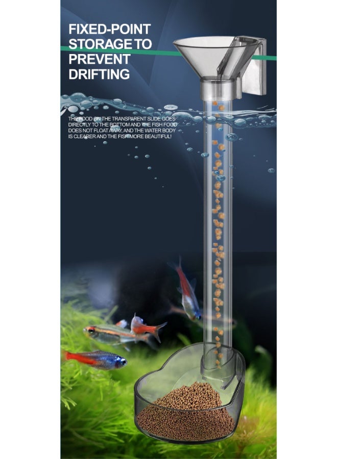 ZHIYANG Multifunctional Feeding Tube Extendable, Fish and Shrimp Feeding Dish Set, Fish Tank Directional Feeding Tube - Image 4