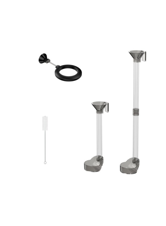 ZHIYANG Multifunctional Feeding Tube Extendable, Fish and Shrimp Feeding Dish Set, Fish Tank Directional Feeding Tube - Image 1