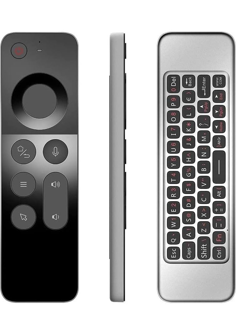 NEW W3 2.4G Wireless Air Mouse Keyboard with Voice Control & IR Learning – 6-Axis Motion Sensing Remote for Smart TV, Android TV Box, PC  - Image 2