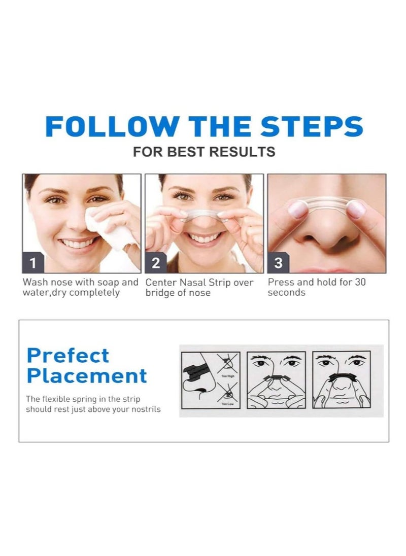 MQ MQFORU 50ct Large Better Breathe Nasal Strips to Reduce Snoring, Drug-Free, Works Instantly to Improve Sleep, Relieve Nasal Congestion Due to Colds & Allergies, Large (66mm*19mm)  - Image 4