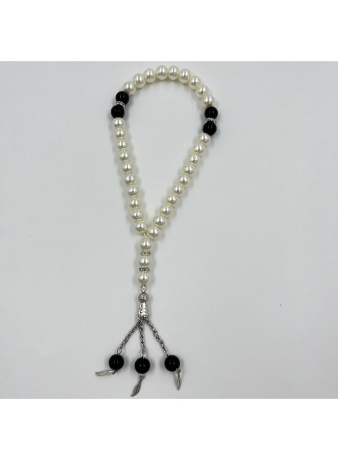 NIBEMINENT 33 Muslim Prayer Beads Black/10mm
