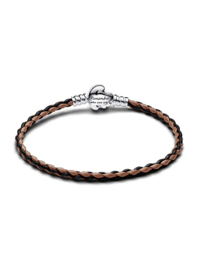 باندورا Disney The Lion King Clasp Pandora Moments Braided Leather Bracelet