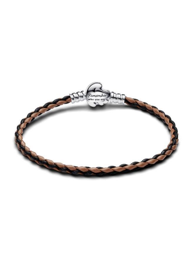 PANDORA Disney The Lion King Clasp Pandora Moments Braided Leather Bracelet - Image 2