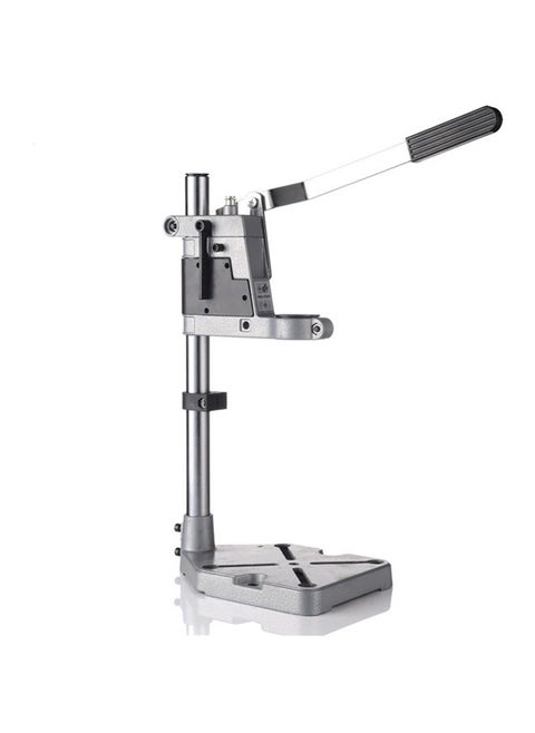 Adjustable Drill Press Stand for Drill Workbench Repair Tool Universal Bench Clamp Support Tool, Drill Press Table, Drill Stand for Hand Drill Single Hole Aluminum Base (1 Mounting Hole)