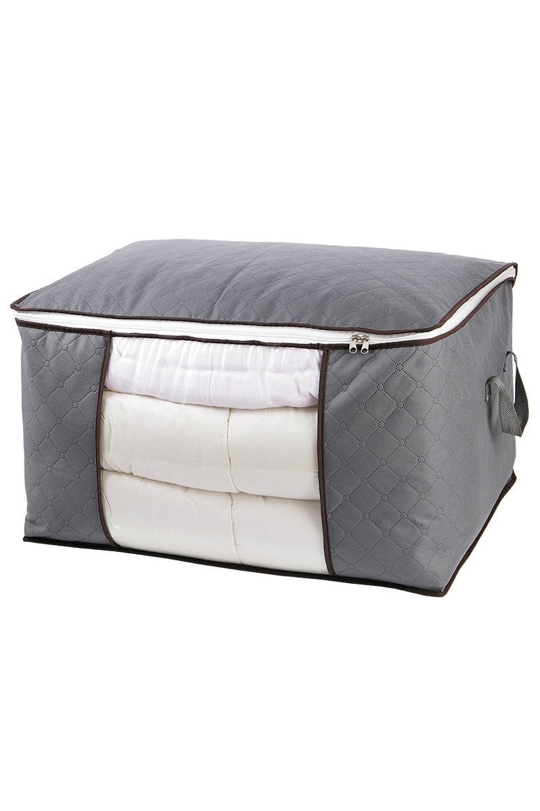 2pcs Foldable Closet Storage Organizer with lid,Wardrobe Clothes Organizer For Organizing Clothing, Sheets, Toys, Books,Washable Closet Storage Boxes with Carrying Handles Cube Stackable Storage Bin for Home Bedroom Office - Image 1