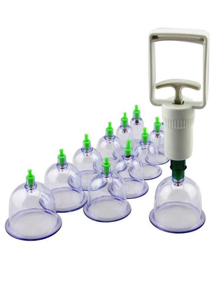ABC Twelve Cup Islamic Cupping Set with Suction Device Peace and Rejuvenation  - Image 1