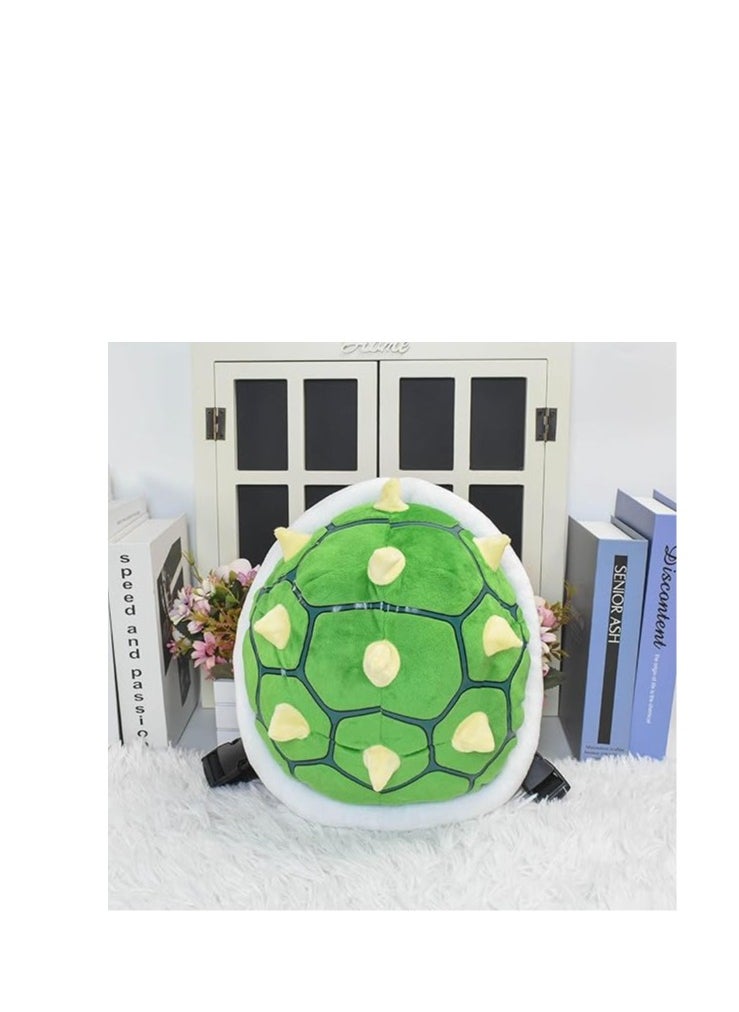 KASTWAVE - Turtle Costume Backpack - Green Koopa Troopa Turtle Shell Bag - Soft Stuffed Cartoon Toy - 11.5 Inches - Image 1