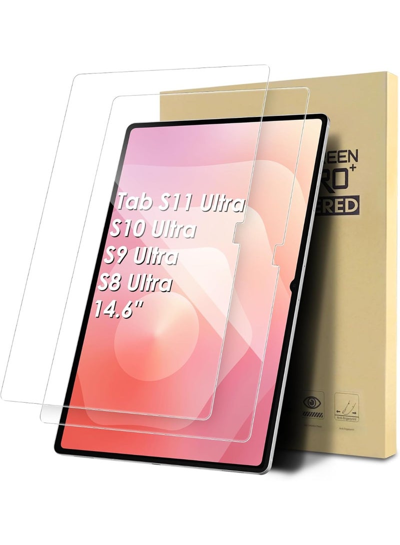 2 Pack ProCase Screen Protector for Galaxy Tab S11 Ultra 2025 / S10 Ultra 2024 / S9 Ultra 14.6 Inch 2023 / Tab S8 Ultra 2022, Tempered Glass Screen Film Guard for 14.6“ Galaxy Tab S11 Ultra / S10 Ultra / S9 Ultra /S8 Ultra Tablet - Image 1