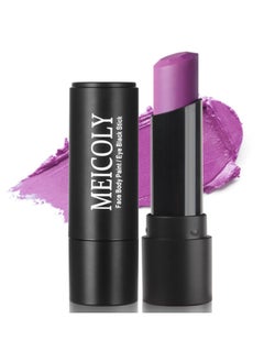 MEICOLY MEICOLY Purple Face Body Paint Stick,Waterproof Purple Eye Black Stick for Baseball/Softball/Football/Lacrosse,Cream Face Paint for Halloween SFX Ursula Cosplay Makeup  - Image 1