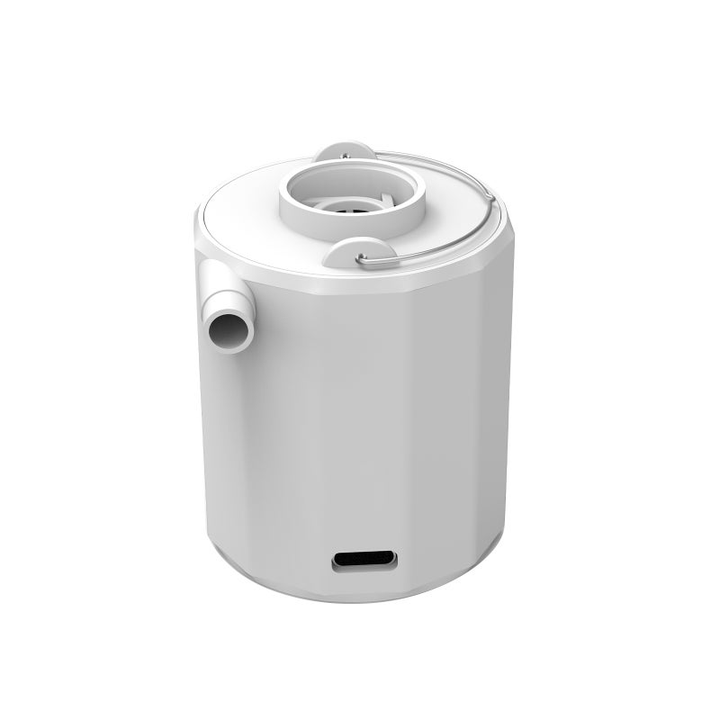 Mini Electric Air Pump Rechargeable Inflatable Pump 3 Modes Camping Light with 5 Air Nozzles for Vacuum Storage Bag Air Bed Swimming Ring Outdoor Air Mattress - Image 1