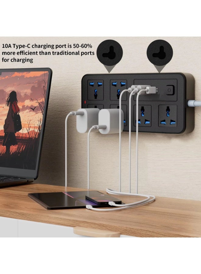 Multifunctional household power strip, safe and fast charging power strip - Image 2