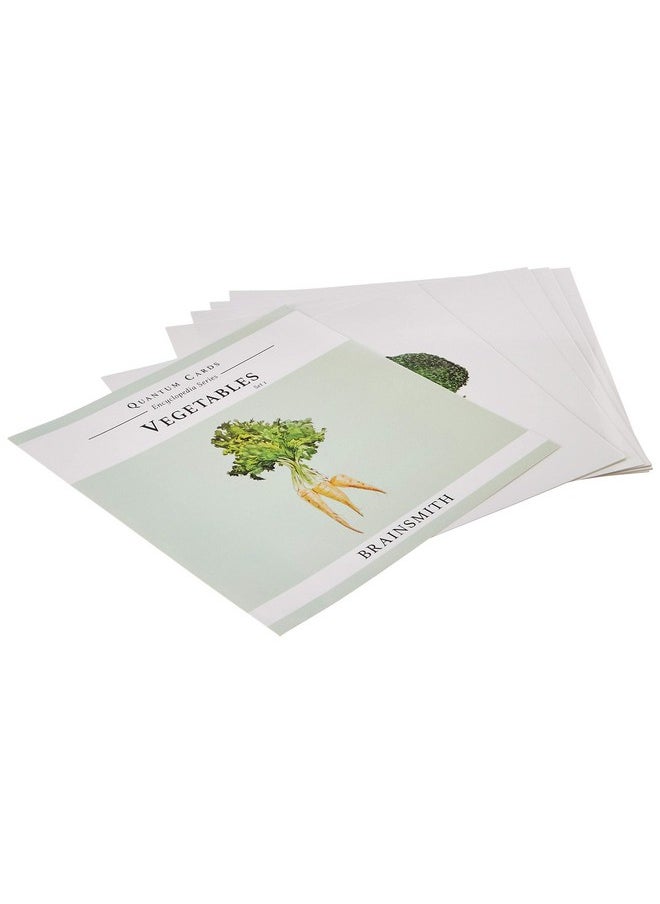 BRAINSMITH Quantum Flash Cards, Vegetables - Educational Flashcard Set 1 For Toddlers And Kids (8 Months To 8 Years) For Visual And Brain Development  - Image 1
