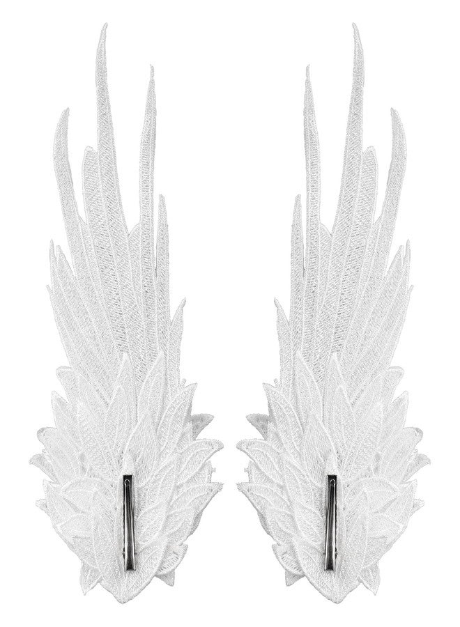 Clobeau Feather Angel Wings Christmas Halloween Hair Clips Mardi Gras Hair Barrettes Lolita Cosplay Headband Hair Band - Image 2