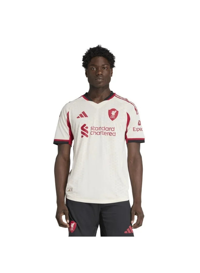 اديداس قميص ليفربول أبيض رجالي قصير الأكمام