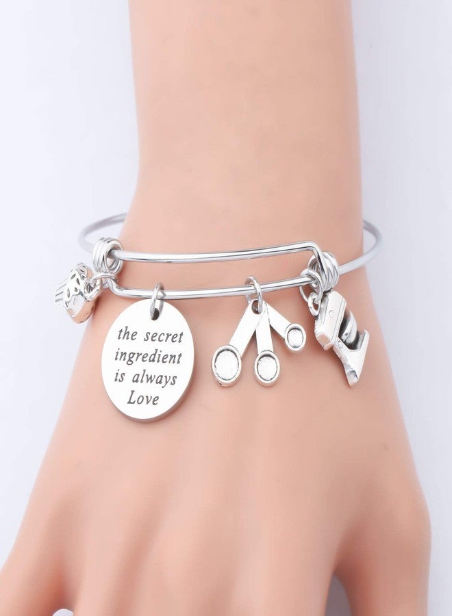 Gzrlyf Baker Bracelet the Secret Ingredient is Always Love Inspirational Gifts for Baker Pastry Chef Culinary Students (the secret ingredient is always love) - Image 5