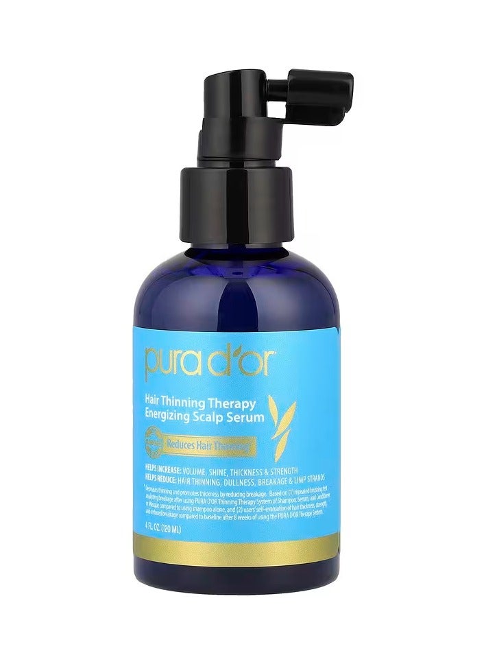Pura D'or, Hair Thinning Therapy Energizing Scalp Serum, 4 fl oz (120 ml)