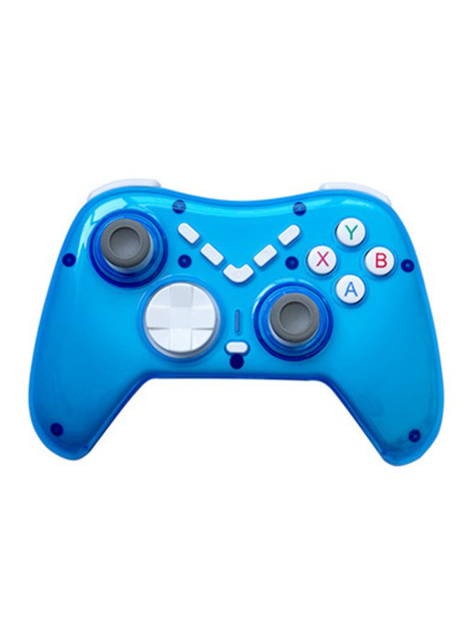 X6 Wireless Bluetooth Game Handle Macro Programming Vibration SwitchP4 Android IOS Computer Steam Handle-Product Color:Blue With Packaging + Stand - Image 1