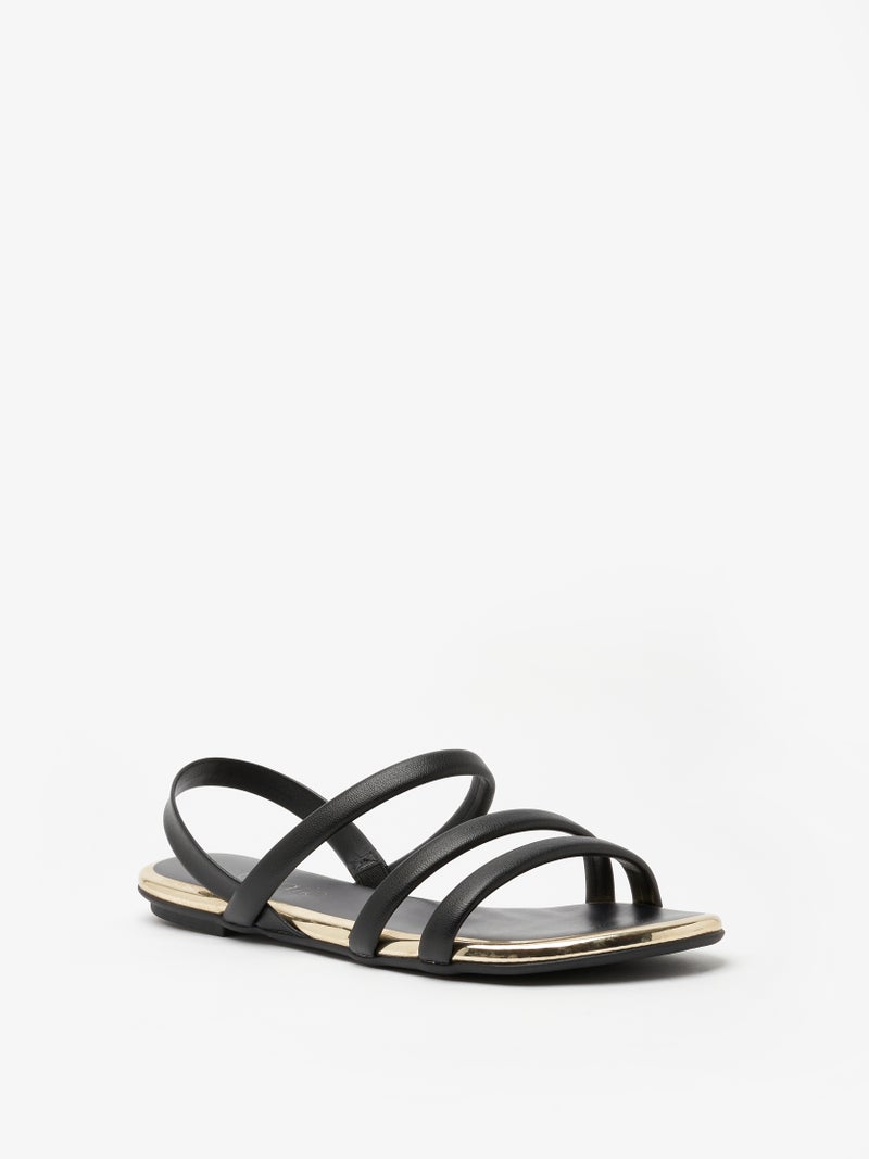 Beira Rio Ladies Sandals With Back Strap Black | Made In Brazil - Image 2