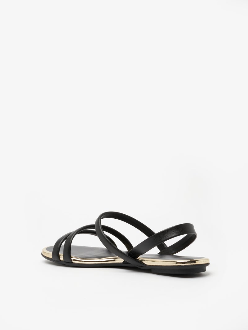 Beira Rio Ladies Sandals With Back Strap Black | Made In Brazil - Image 3