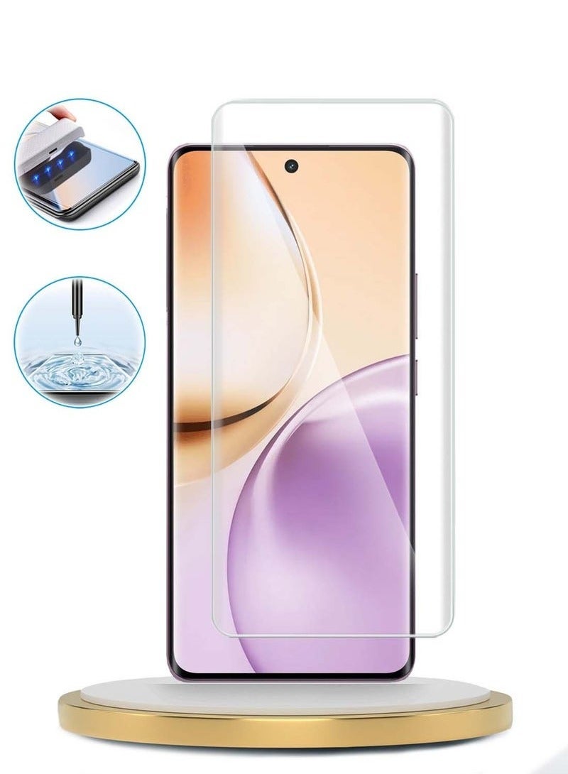 Raxoom Realme 14 Pro 5G 2025 Premium UV Tempered Glass Screen Protector â€“ Full Cover with Curved Edge-to-Edge Protection, UV Glue Adhesion, Anti-Scratch 9H Glass, High Clarity Touch-Responsive Film â€“ Clear - Image 4