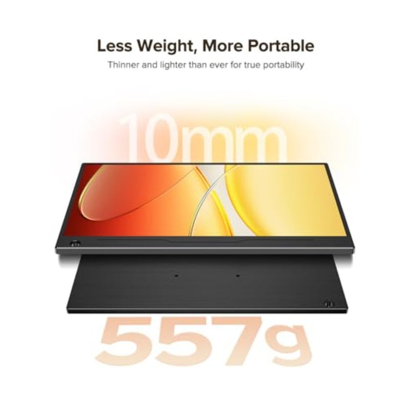 14 Portable Monitor Touchscreen 1080P FHD IPS Display with 125 sRGB 10-Point Touch Built-in Speakers Ultra-Thin Design VESA Mount Compatible Smart Cover Included For Laptop Phone Game Console Travel Home Office Use - Image 5