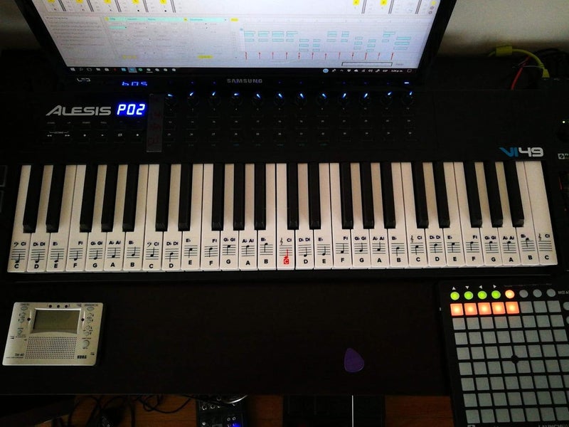 Palap Extra Large Piano Removable Sticker Labels for Large Key Keyboards and Piano! - Image 5