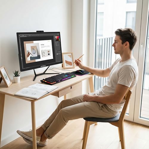 STGSivir All in One Desktop Computer, 22'' FHD Display, Intel Core i5 up to 3.6GHz, 16G Memory, 512G SSD, WiFi 5, Bluetooth, RGB Keyboard & Mouse, Webcam, Windows 11 Home - Image 4