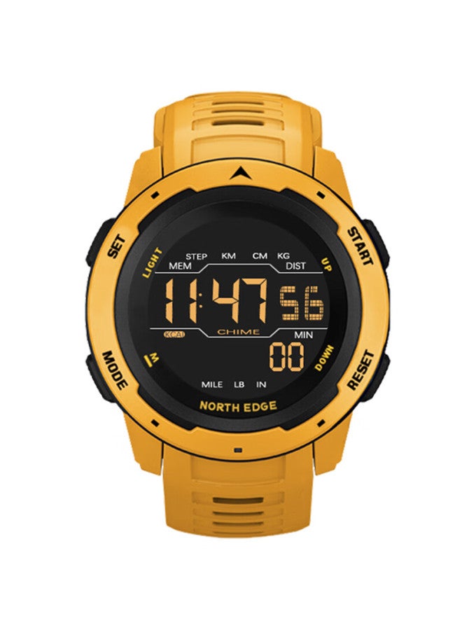 North Edge Student Military-style Electronic Watch For Men, Sports Alarm Clock With Pedometer, Distance And Calorie Counter, 50-meter Waterproof, Military Training Watch - Image 2