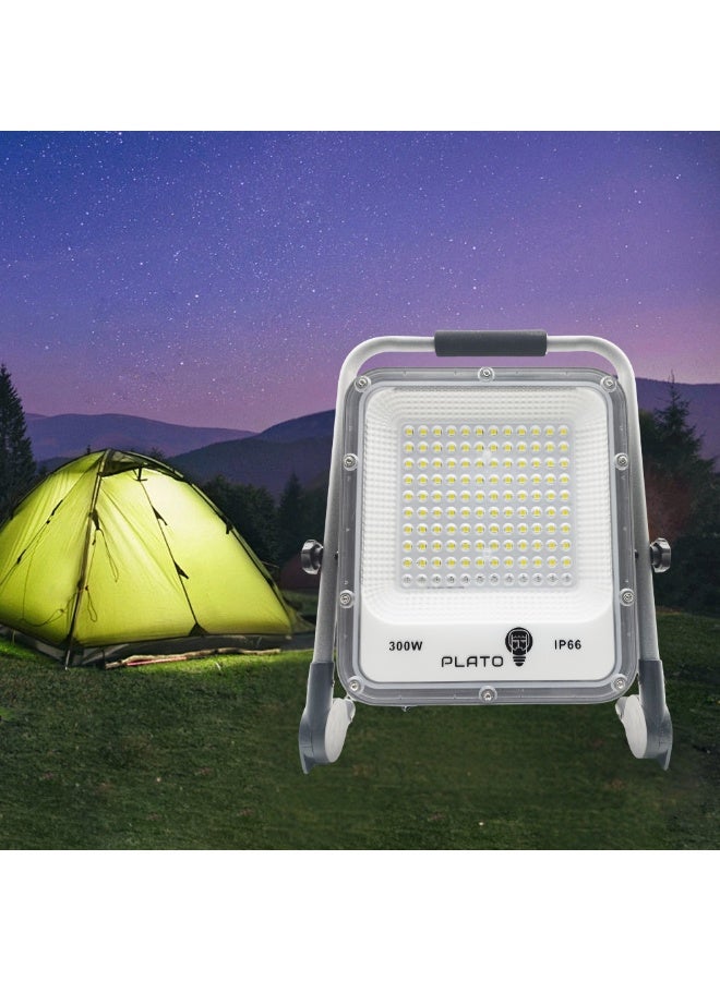 م.م.ذ  دحاولا صخشلا ةكرش اهمزاولو ةرانلا  تادعم ةراجتل زنيل دنآ وتلب كشاف ليد بلاتو FL بقدرة 300 واط RC – إضاءة بيضاء باردة 6000 كلفن | مقاوم للماء IP66 | كشاف خارجي فائق السطوع - Image 1