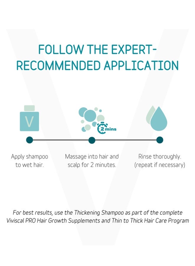 Viviscal شامبو فيفيسكال بروفيشينال من رقيق إلى كثيف مع مركب آنا:تل الخاص، البيوتين، الكولاجين والكيراتين يعزز نمو الشعر بمظهر صحي، 250 مل - Image 2