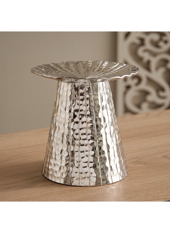 Ausie Aluminium Sparkle Ribbed Round Pillar Candle Holder 15.5 x 15.5 x 15 cm - pzsku/Z0AB4B85A2B3CB59B988CZ/45/_/1735805121/64e1458f-b78c-49b6-a5b4-b47694cf08ed