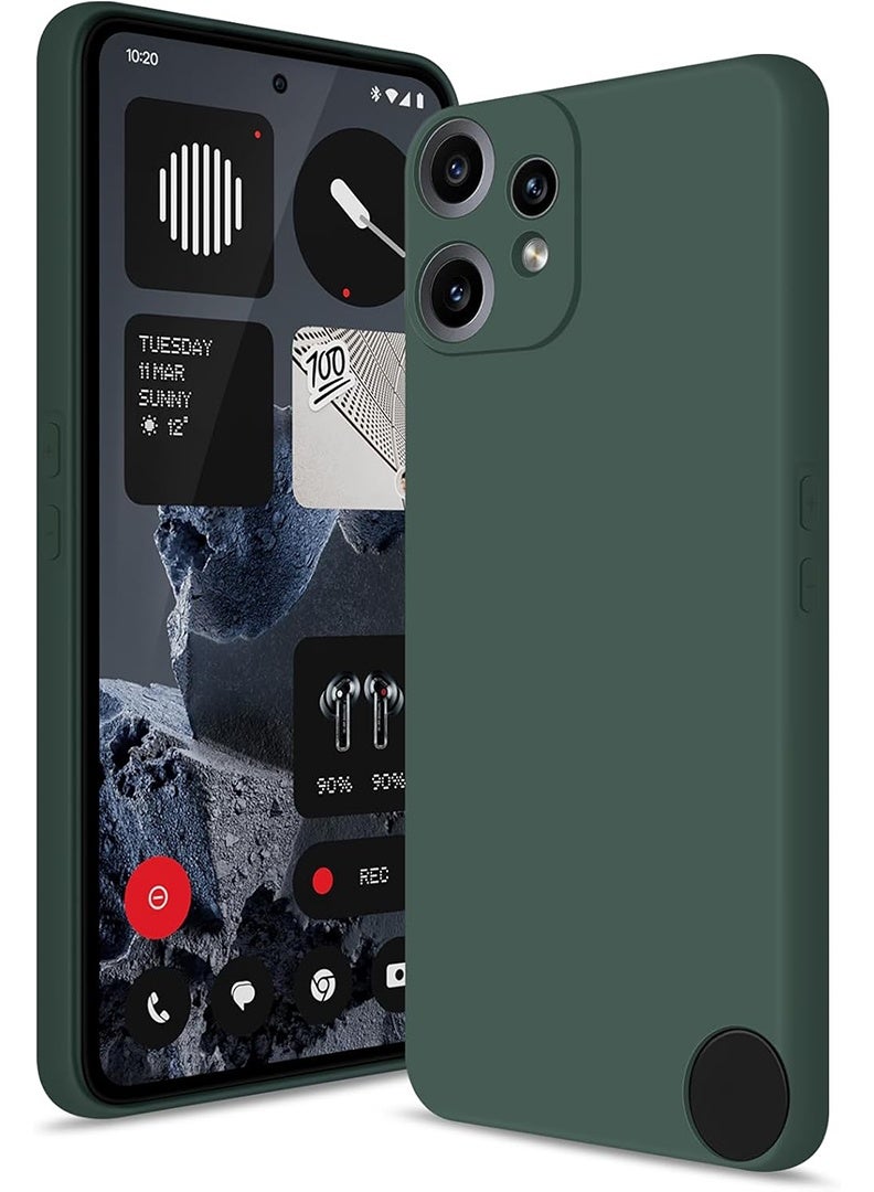 Case Up Compatible with Nothing CMF Phone 2 Pro 6.77 Inch Case, Soft & Premium Liquid Silicone [Anti-Scratch Microfiber Lining] Shockproof Protective Slim Phone Cover for 2 Pro 2025, Green - Image 1