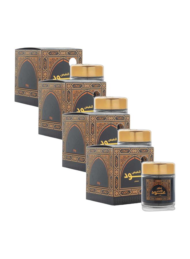 بانافع بخور عود معطّر النفيس – 50 غرام | عبوة من 4 | بخور عربي فاخر - Image 1