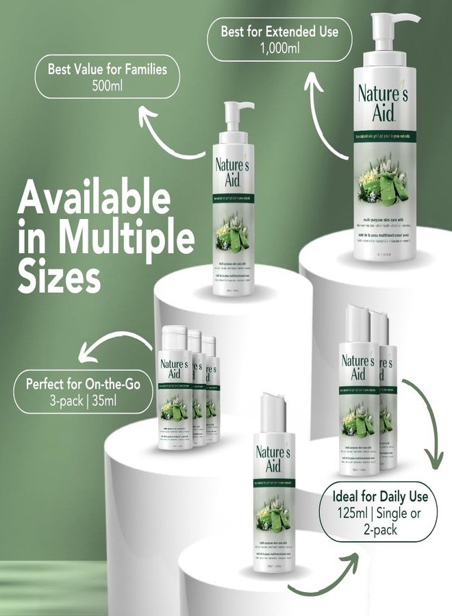 Natures Aid Original Skin Gel 125ml Award-Winning Multipurpose Formula Featuring Aloe Vera Gel Extract - 3X Factor. Works for After Sun Care, Dry, Flaky & Itchy, Facial Acne, Skin Rashes - Image 5