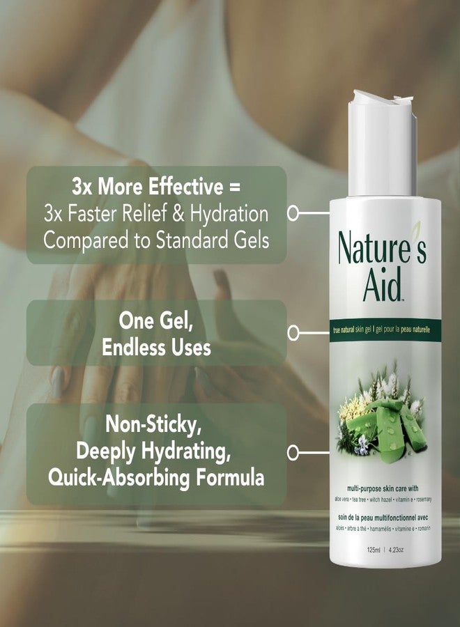 Natures Aid Original Skin Gel 125ml Award-Winning Multipurpose Formula Featuring Aloe Vera Gel Extract - 3X Factor. Works for After Sun Care, Dry, Flaky & Itchy, Facial Acne, Skin Rashes - Image 2