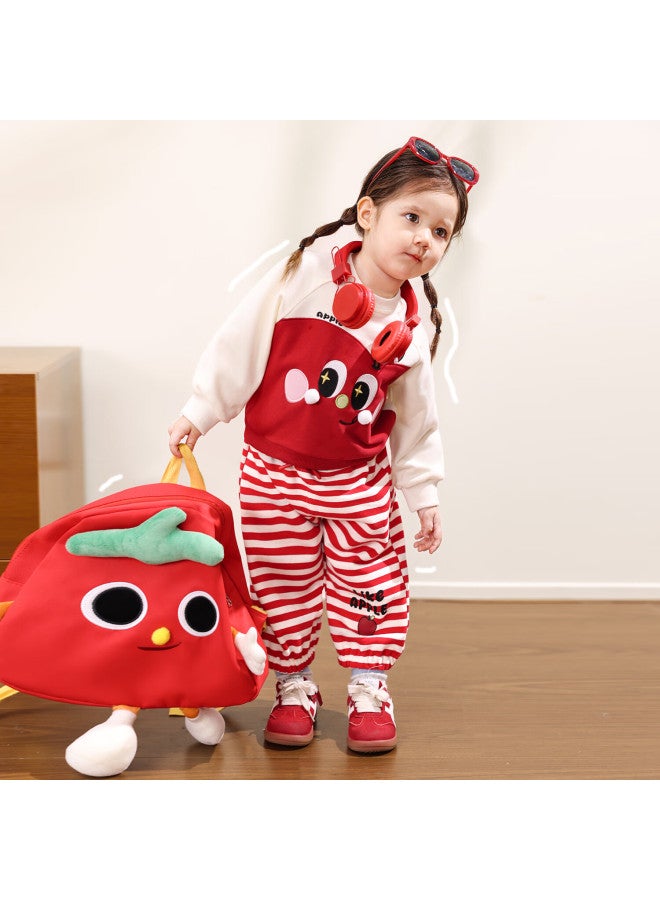 Luson Little O Dad Baby Girl Toddler Sports Set  Autumn New Baby Long Sleeve Casual Cartoon Two-piece Set - Image 1
