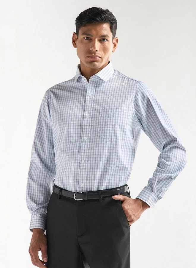 Splash FAV Regular Fit Checked Shirt with Chest Pocket