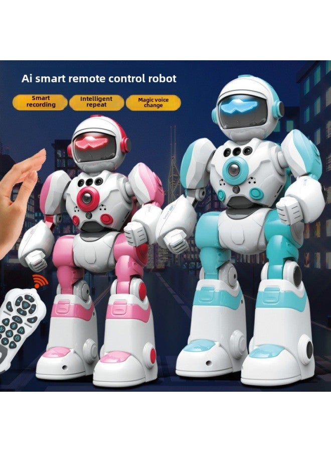 AI Intelligent Voice Robot Programming Gesture Remote Control Magic Sound Music Dance Early Education Machine Model Toy-Colour:Yellow Ai Intelligent Robot (chinese Version) - Image 4