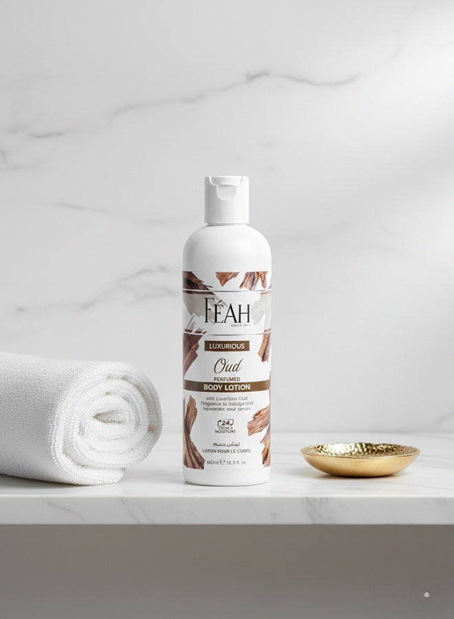 فياح لوشن الجسم بالعود من فيا 500 مل - لوشن مرطب بعمق برائحة العود تدوم طويلاً - Image 5