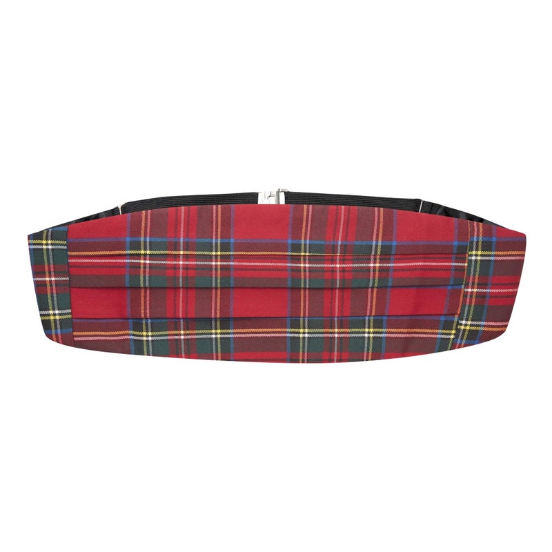King & Priory Traditional Red Tartan Cummerbund, Scotland - Image 3