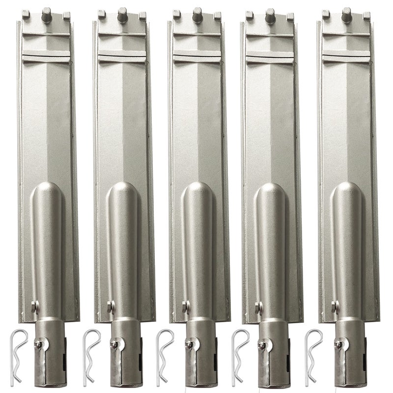 GRILLJOB 5PC Heavy Duty Cast Stainless Steel 304 BBQ Grill Burners Bull Grill Replacement Parts for Cal Flame Aussie Blaze Thermos Turbo and More - Image 1