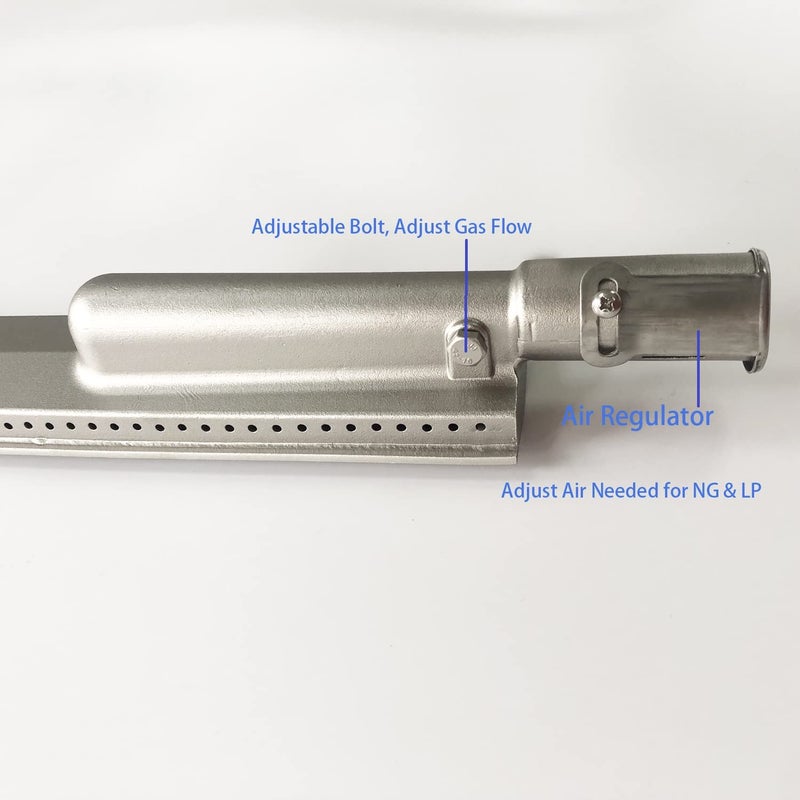 GRILLJOB 5PC Heavy Duty Cast Stainless Steel 304 BBQ Grill Burners Bull Grill Replacement Parts for Cal Flame Aussie Blaze Thermos Turbo and More - Image 5