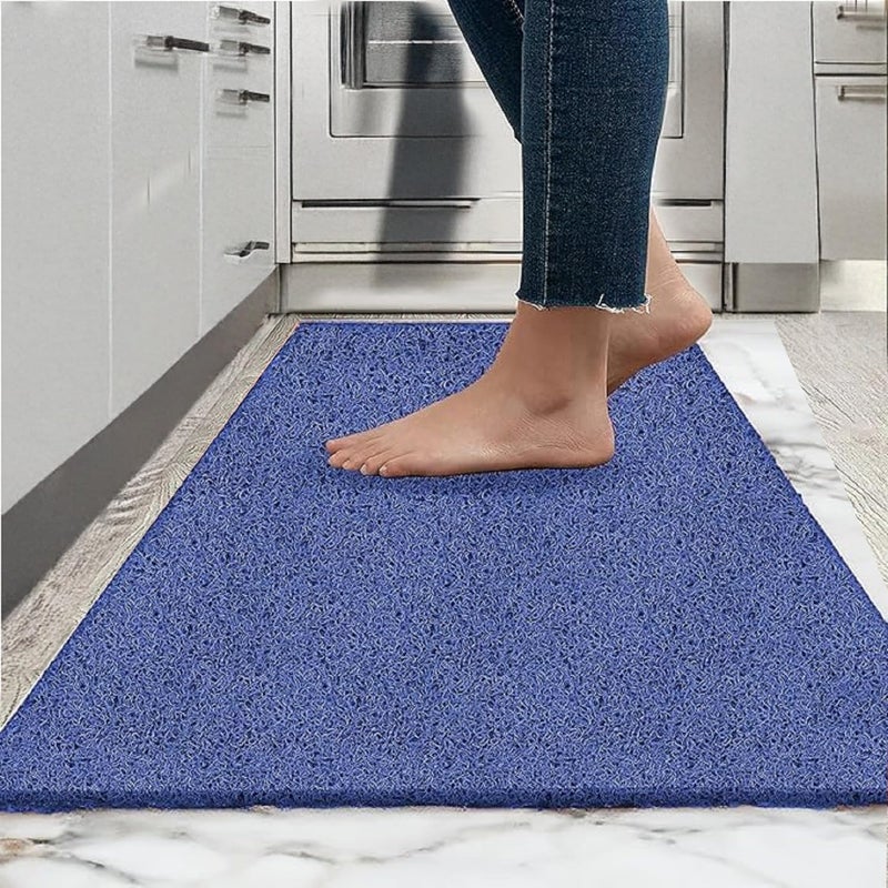 VNQ! Cushion Noodle Mat for Home Entrance, Heavy Indoor Outdoor Anti Slip PVC Floor Mat for Bedroom, Kitchen, for Bathroom, Doors, Office, Door Mat, Bath Mat Colour Blue|(2X4 Feet) - Image 5