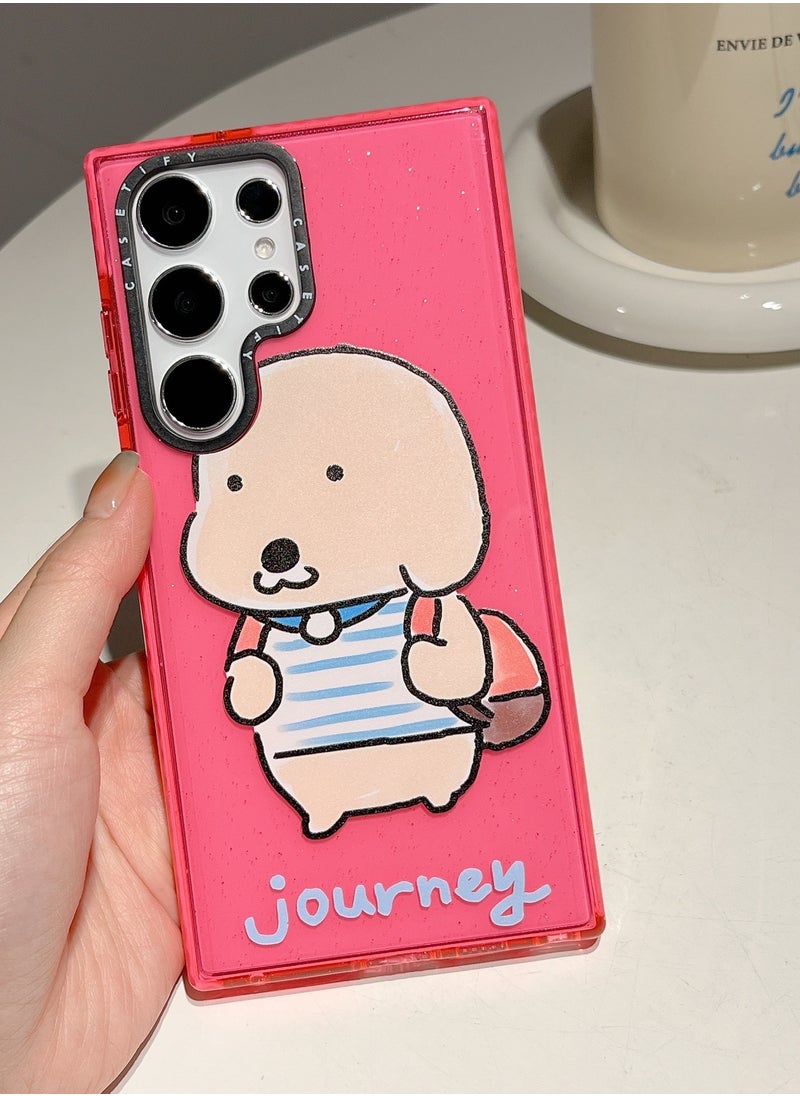 Samsung Galaxy S24 Ultra 'Bubble Milk Dog' Traveler Case