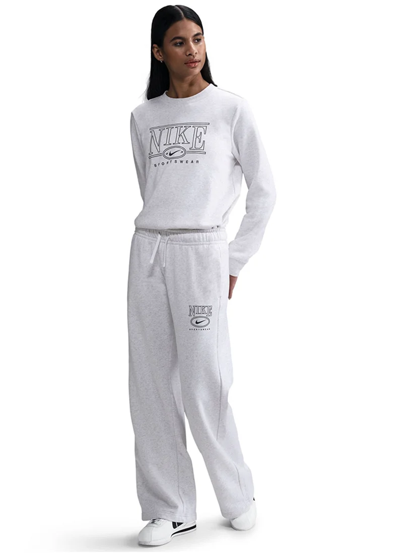 نايكي Nsw Club Fleece Wide Sweatpants